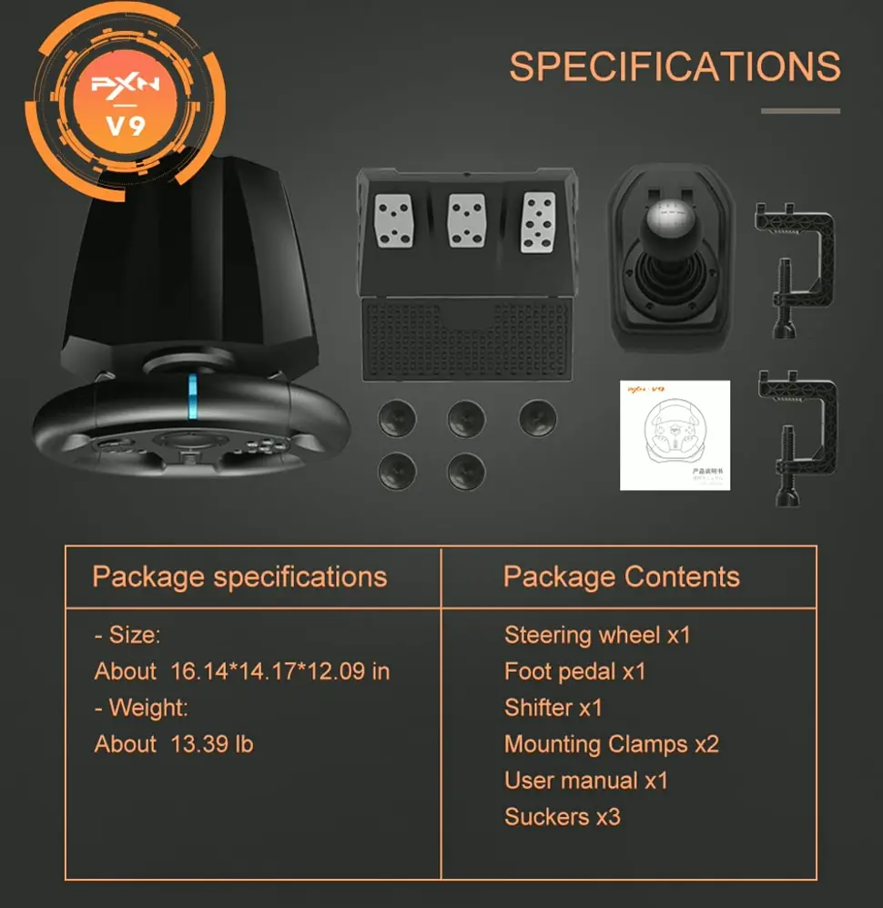 Pro Gaming Control Device Compatible with Computers V9