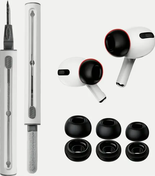 High-End Memory Foam Eartips for AirPods Pro 2nd Gen with Cleaner