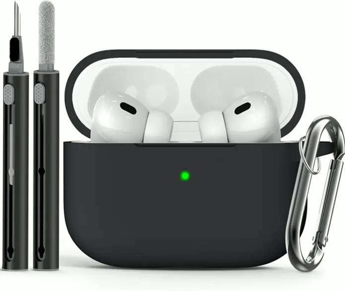 EarPods Pro Case with Cleaning Kit, Silicone Protective Case for Apple Pro 1st Generation Case for Men, AirPods Pro Pro Cover Gear with Hook-Color