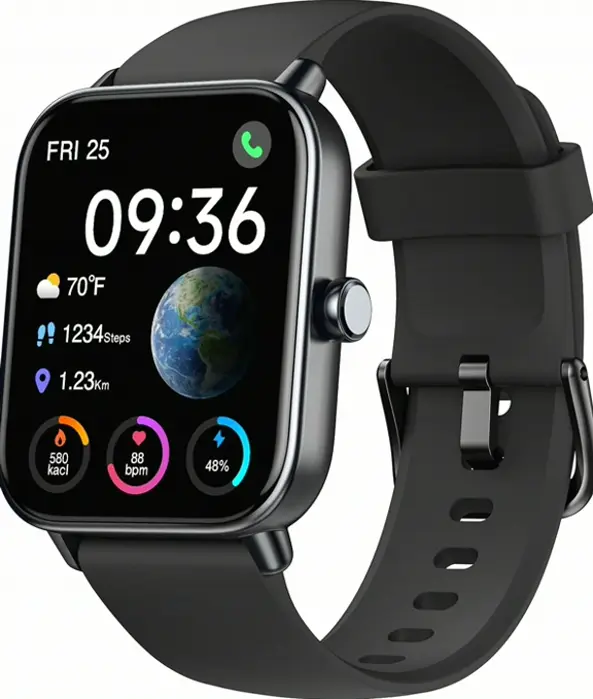 ENOMIR Watch Bluetooth-Enabled, Alexa Integrated, Heart Rate & Blood Oxygen Tracker