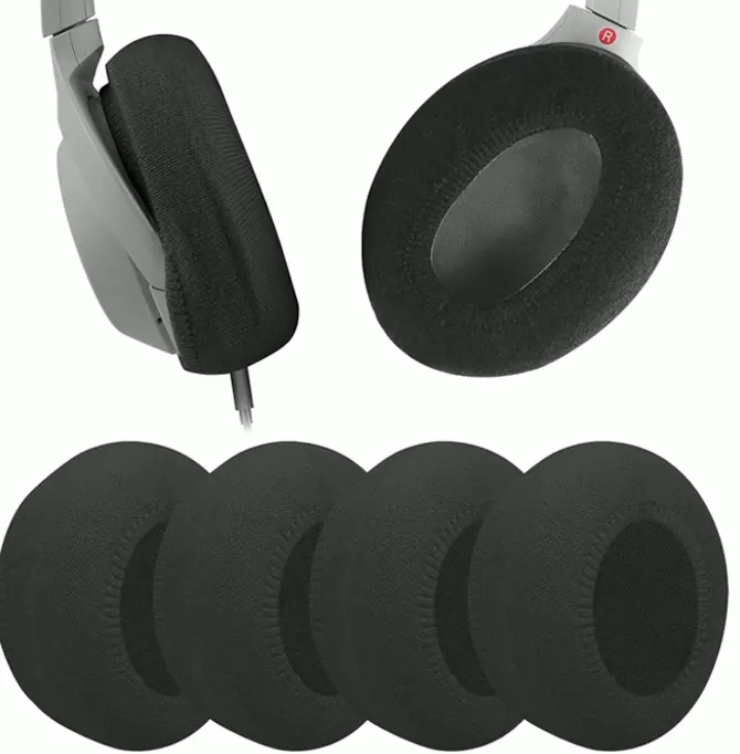 Knit Ear Covers, Flexible, Hygienic (M/Black)