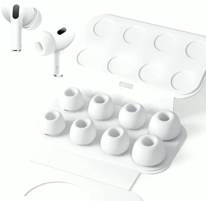 Replacement Earbuds for Airpods Pro  and 2 featuring Noise Cancelling Hole