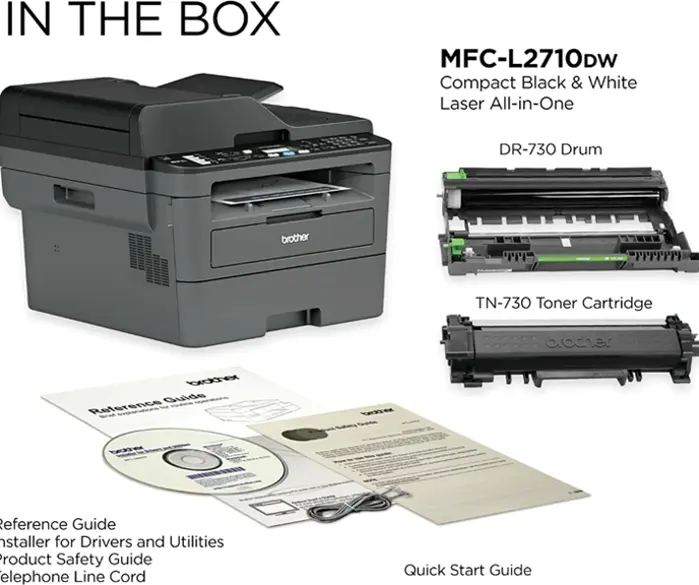 Siblings MFC-L2710DW Wireless All-in-One Laser Printer