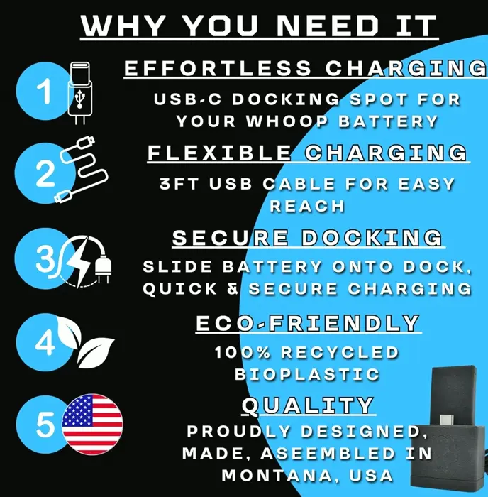 Whoop 4.0 Battery Dock | Replacement Charger