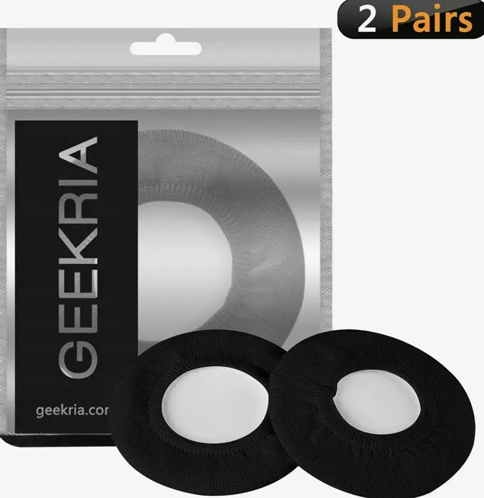 Knit Ear Covers, Flexible, Hygienic (M/Black)