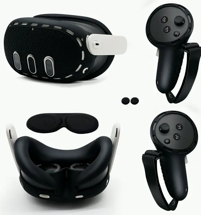 IF-YO 5-in-1 Rubber Protective Set for Meta Quest 3