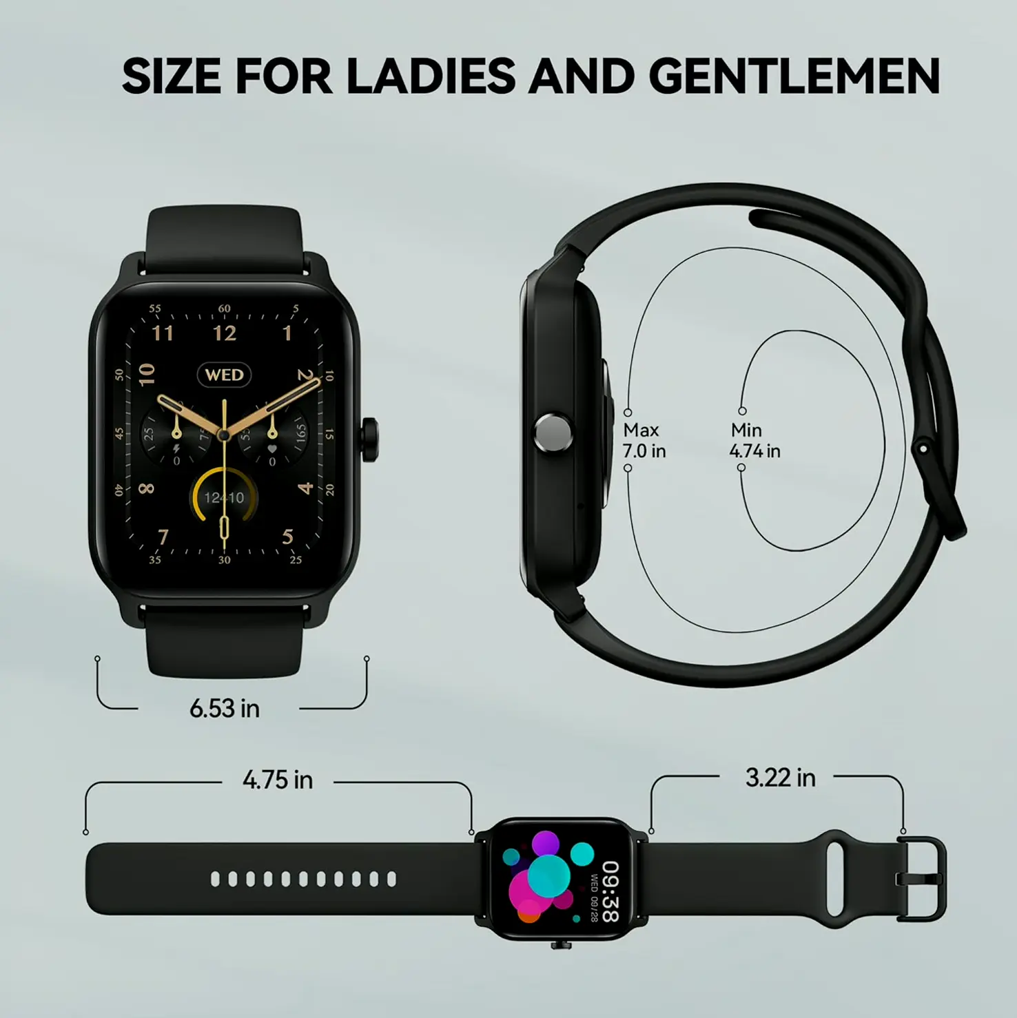 Smart Watch for Men with Call Feature, Voice Assistant, 1.8" Fitness Tracker