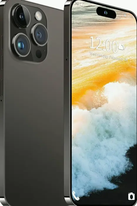 Unlocked I14 Pro Smartphone with 6800mAh Battery (Black C)