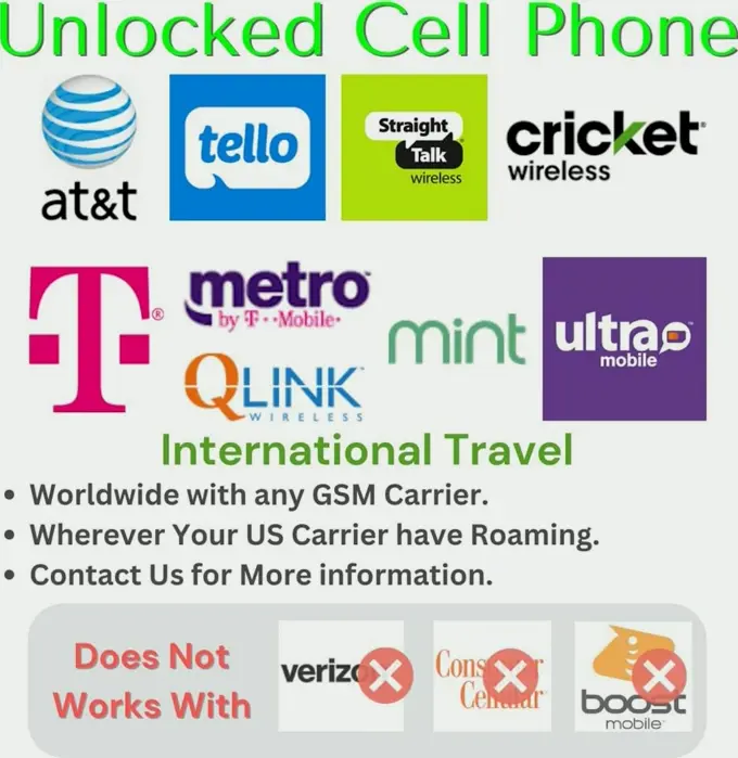 NUU A23 Plus Basic Cell Phone Dual SIM, Black, 365-Day Warranty