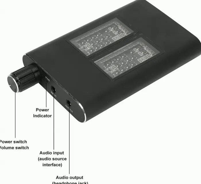 3.5mm and Type USB-C Audio Amplifier with Volume Control