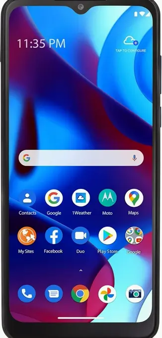 Simple Cellular Moto G-series Pure, 32GB, Blue - Prepaid Smartphone (Restricted)