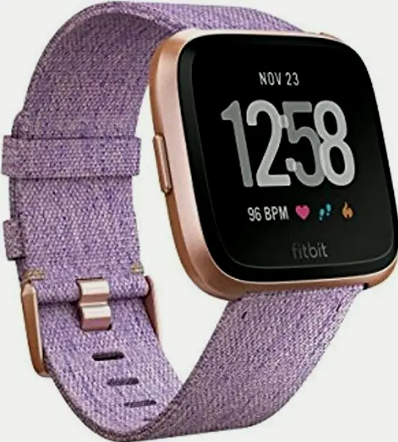 Smart Versa Model Smartwatch, Purple Fabric, Single Size