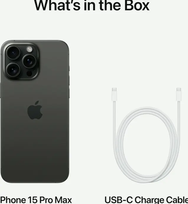 Apple iPhone 15 Max / 256GB / Titanium Black