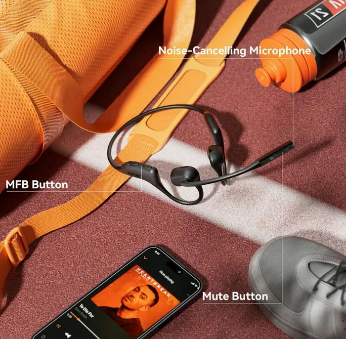 LEVN's Wireless Headphones with Microphone, Water-Resistant