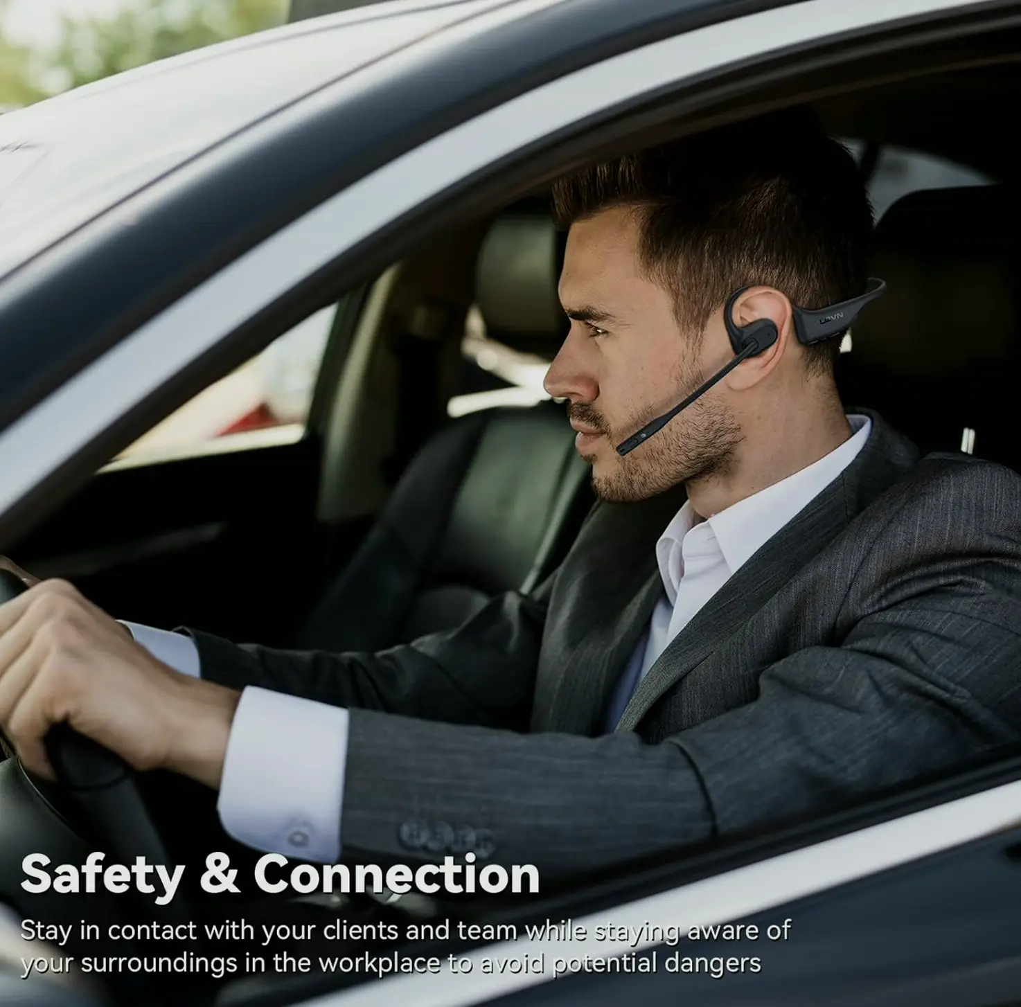 LEVN's Wireless Headphones with Microphone, Water-Resistant