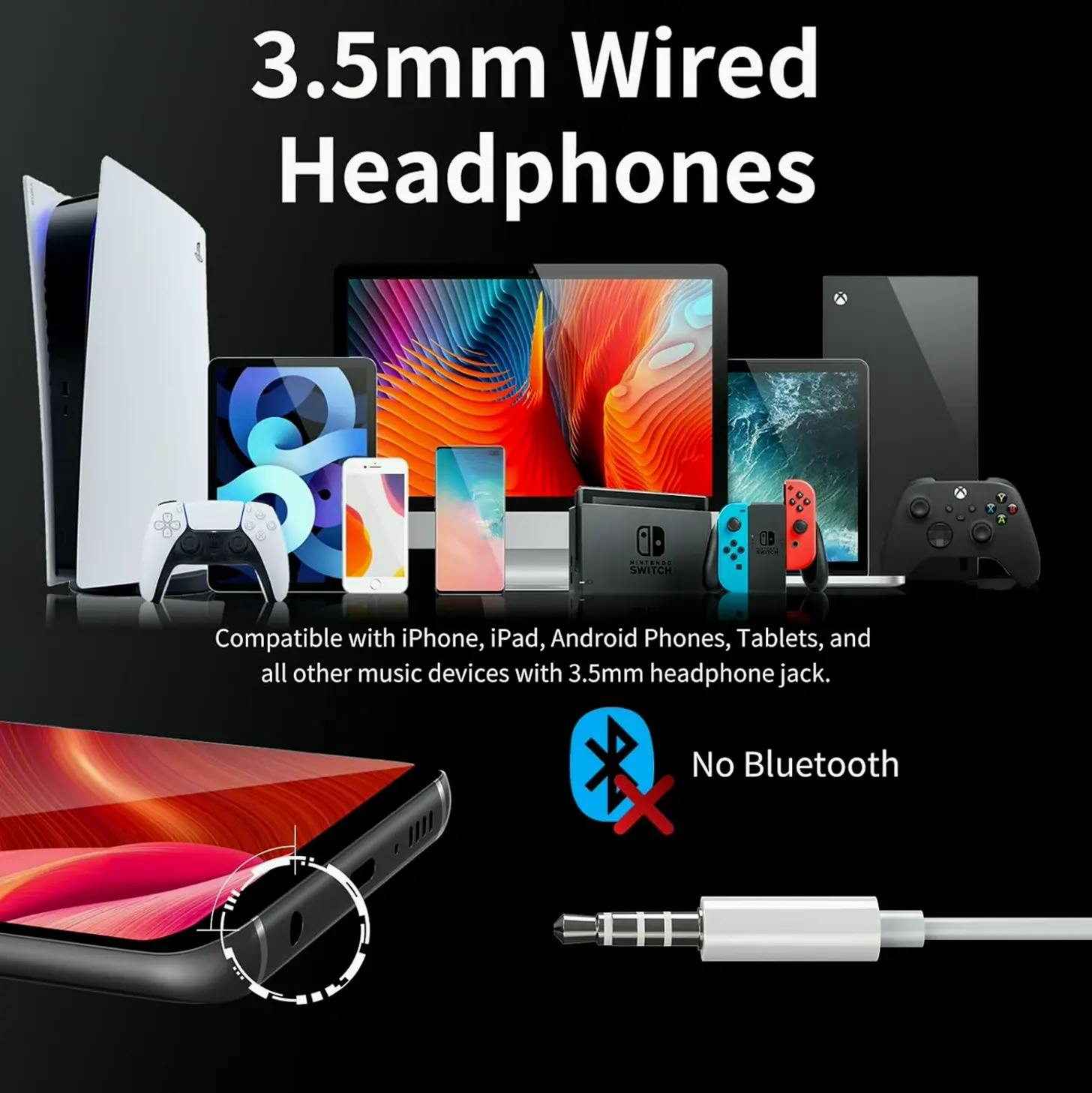 Wired Earbuds with Mic for HiFi Audio