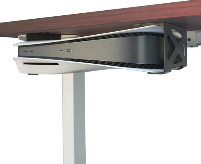 Beneath Table Holder for Playstation 5 by Monzlteck, Compact Bracket