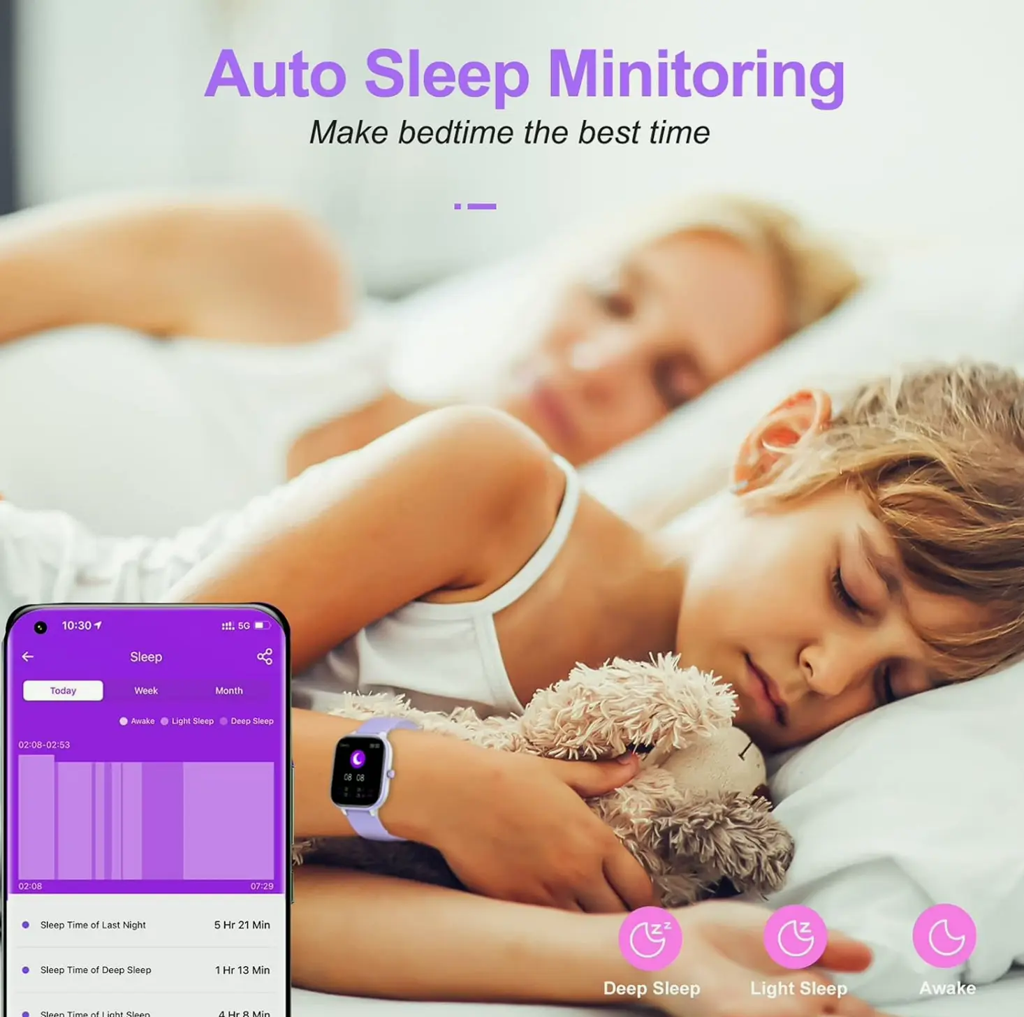 Kids IP68 Water-Resistant Activity Tracker