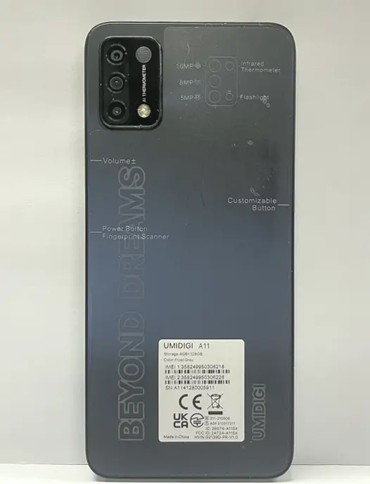 UMIDIGI A11 Smartphone Unlocked Cell Devices, 6.53" High Definition Full Display, 4+128GB Extendable 256GB Battery Life 5150 mAh, Android OS, Dual-SIM 4G