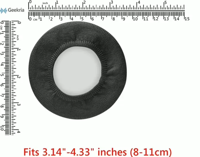 Knit Ear Covers, Flexible, Hygienic (M/Black)