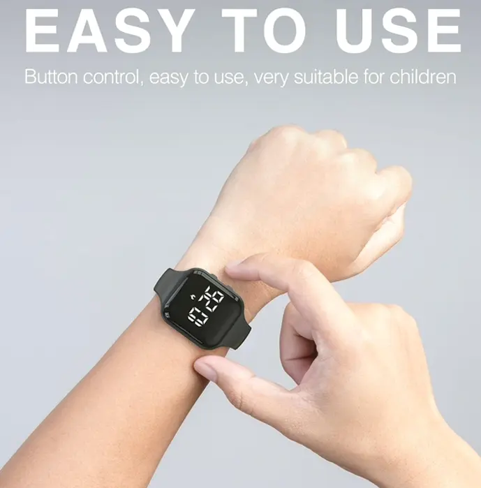 No-Bluetooth Digital LED Fitness Tracker Youth Fitness Watch