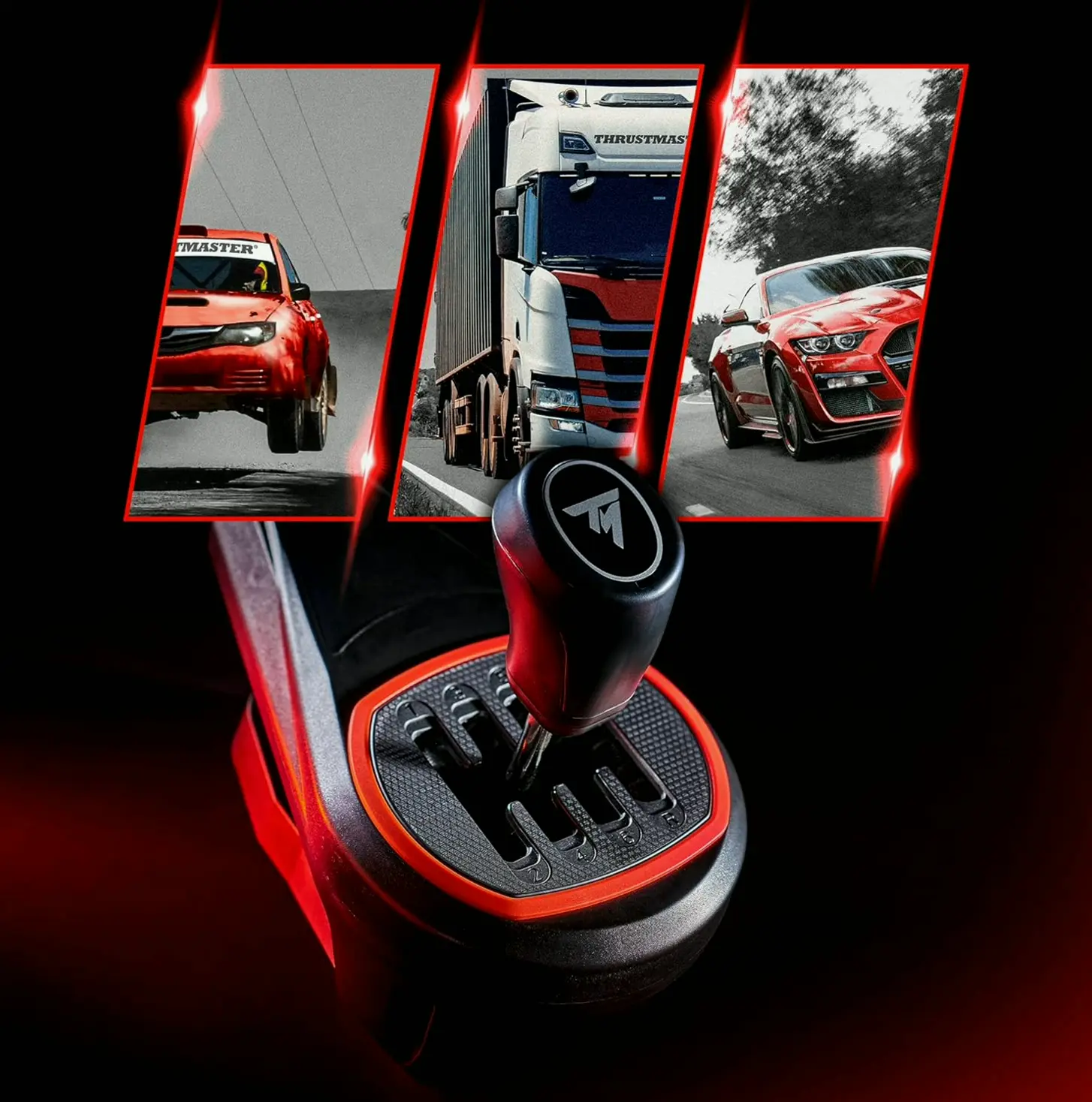 THRUSTMASTER TH8S Gear Attachment, 8-Speed Shifter for Racing Wheel