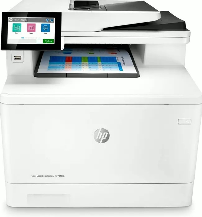 Hewlett-Packard Colour LaserJet Enterprise M480f All-in-One Two-Sided Printer (3QA55A) White