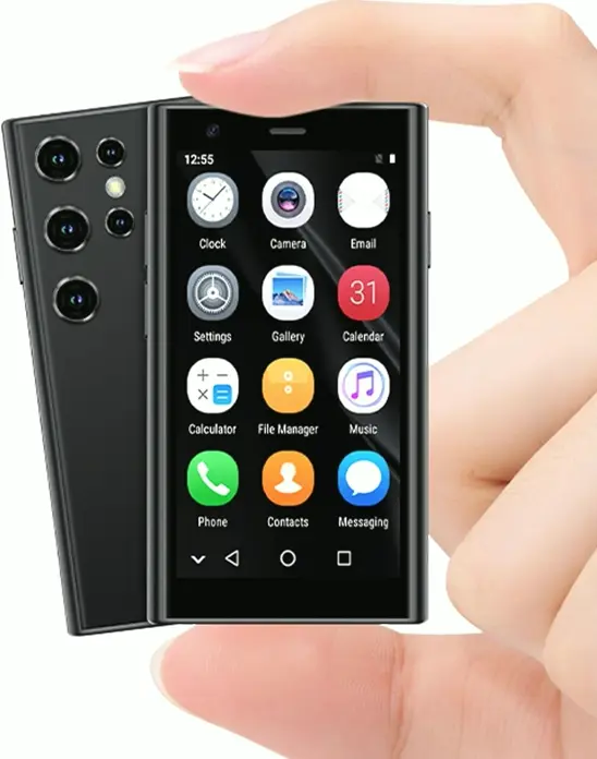 Mini Smartphone Unlocked Child-Friendly 3.0-Inch High-Definition Display 16GB ROM Portable Phone