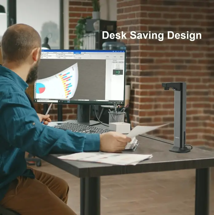 VIISAN DL8 High-Resolution Document Scanner, Plug-and-Play