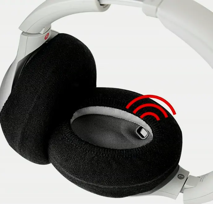 Knit Ear Covers, Flexible, Hygienic (M/Black)