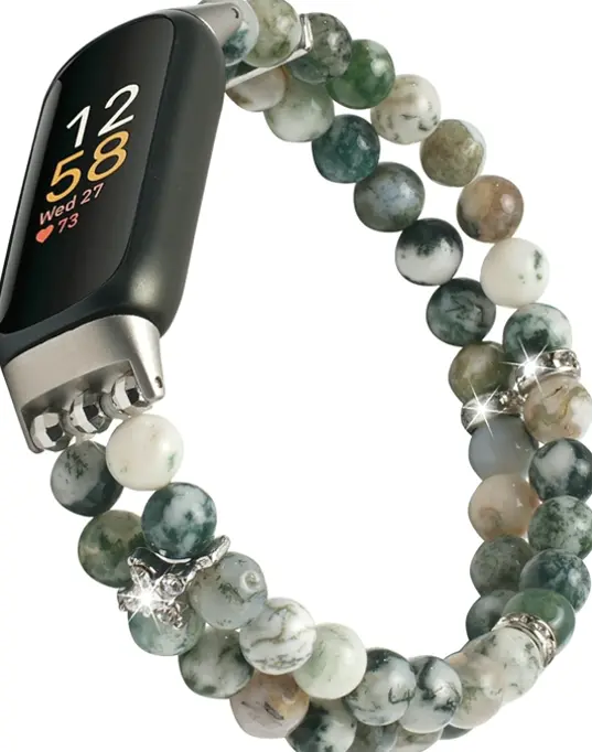 Elegance Pearl Bracelet Compatible with Fitbit Luxe