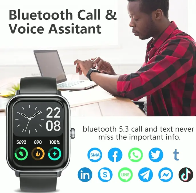 Smart Watch with Alexa & Health Monitoring