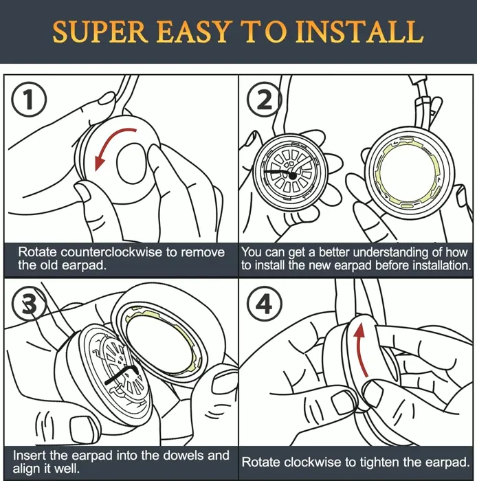 Soulwit Ear Cushions Replacement for Jabra Evolve 75