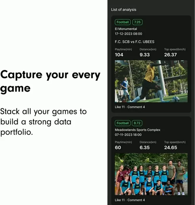 LITE Tracking Soccer Performance Monitor Wearable (Large)