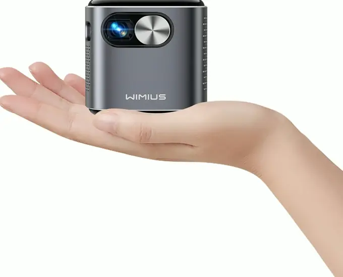 Compact Projector with Smart TV, High-Quality Display & Rechargeable Power Source