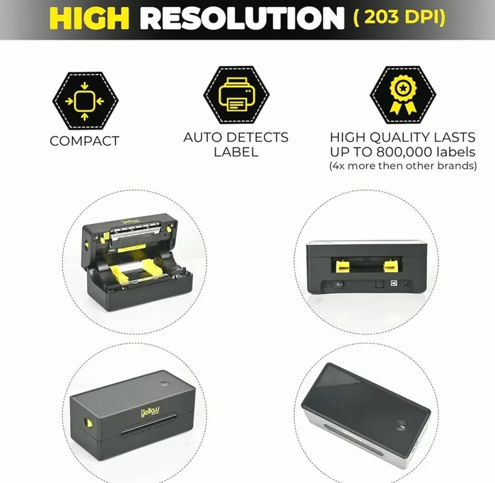 Label Device, Wireless Thermal 4 x 6 Home or Mobile Printer