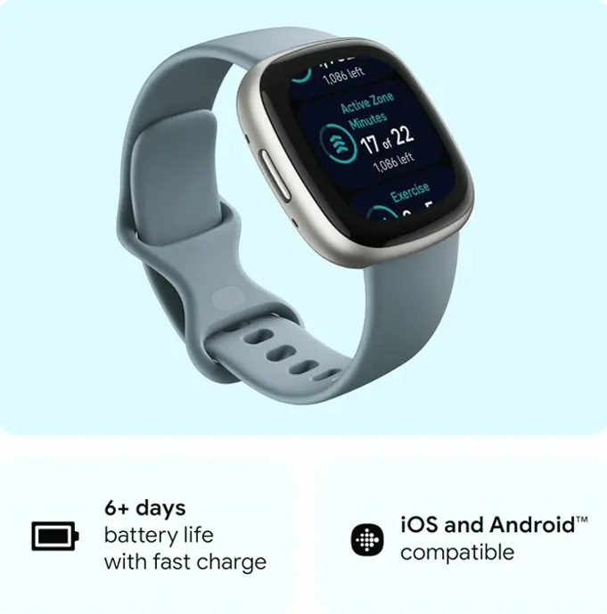 Fitbit Smartwatch 4 with Activity Tracker, Heart Monitor
