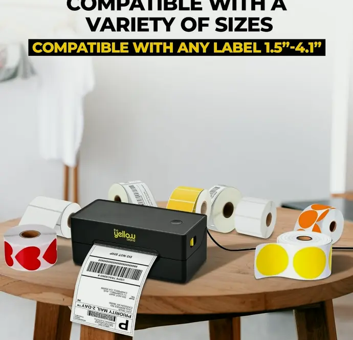 Label Device, Wireless Thermal 4 x 6 Home or Mobile Printer
