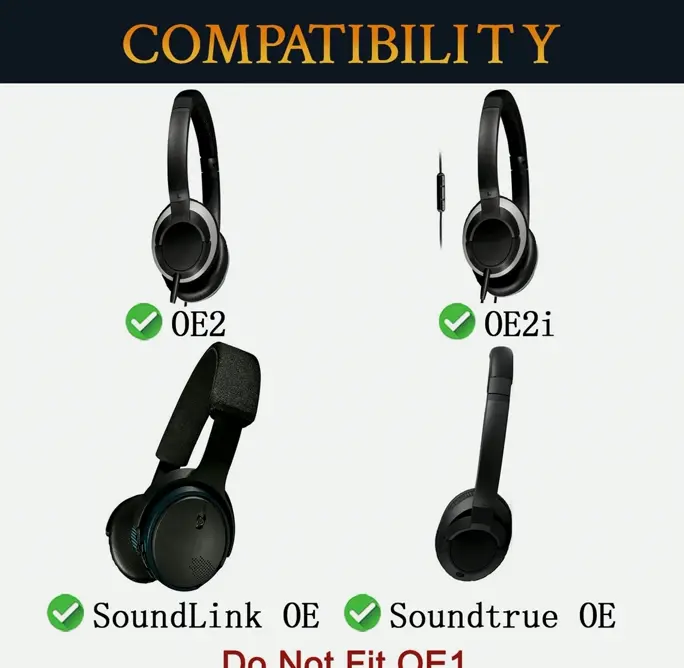 SOULWIT Spare Ear Pads Compatible with Bose's Over-Ear Headphones