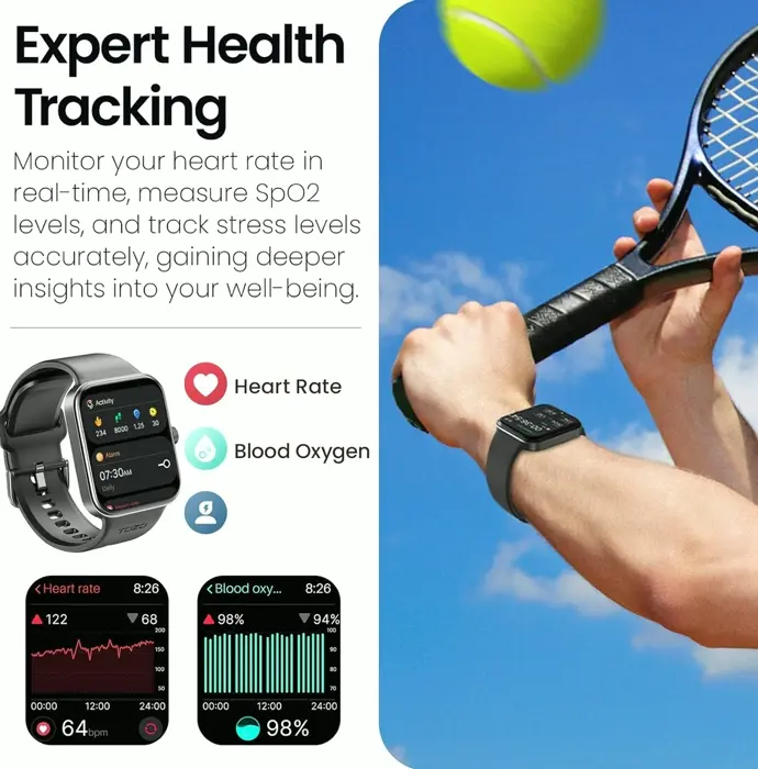 AcuFit One Intelligent Watch 1.78-inch Ultra-Clear Screen Unisex Fitness Tracker
