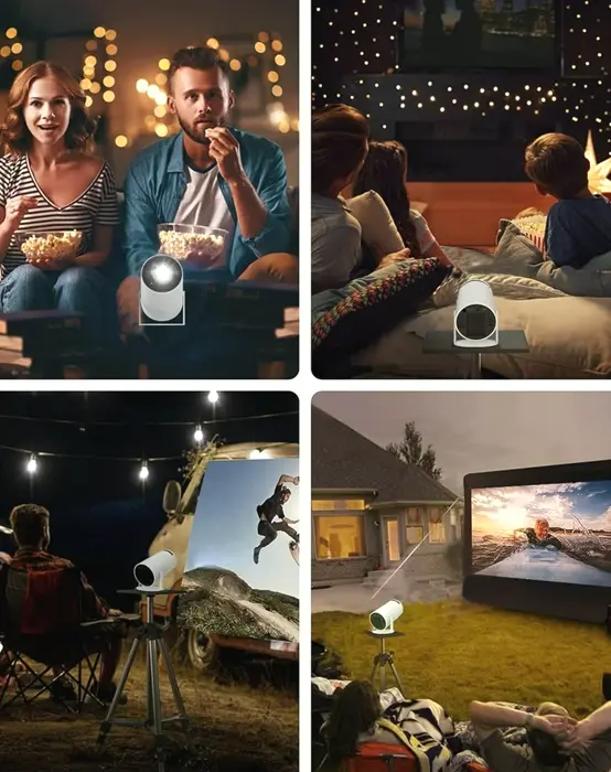Intelligent Mini Projector with Android TV, HD Compatible