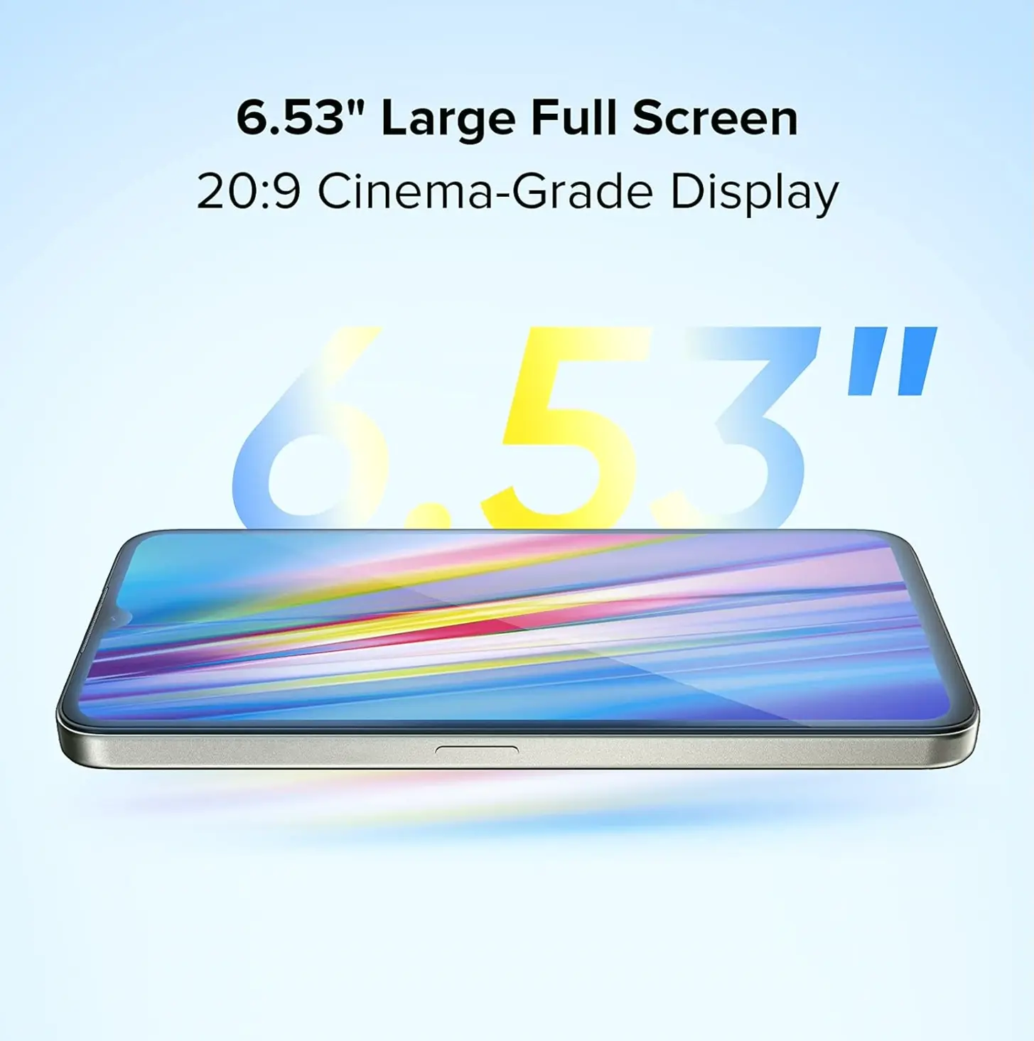 UMIDIGI A11 Smartphone Unlocked Cell Devices, 6.53" High Definition Full Display, 4+128GB Extendable 256GB Battery Life 5150 mAh, Android OS, Dual-SIM 4G