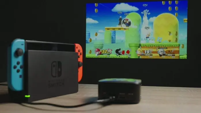 Compact Miroir M75 LED Projector featuring Built-In Speakers